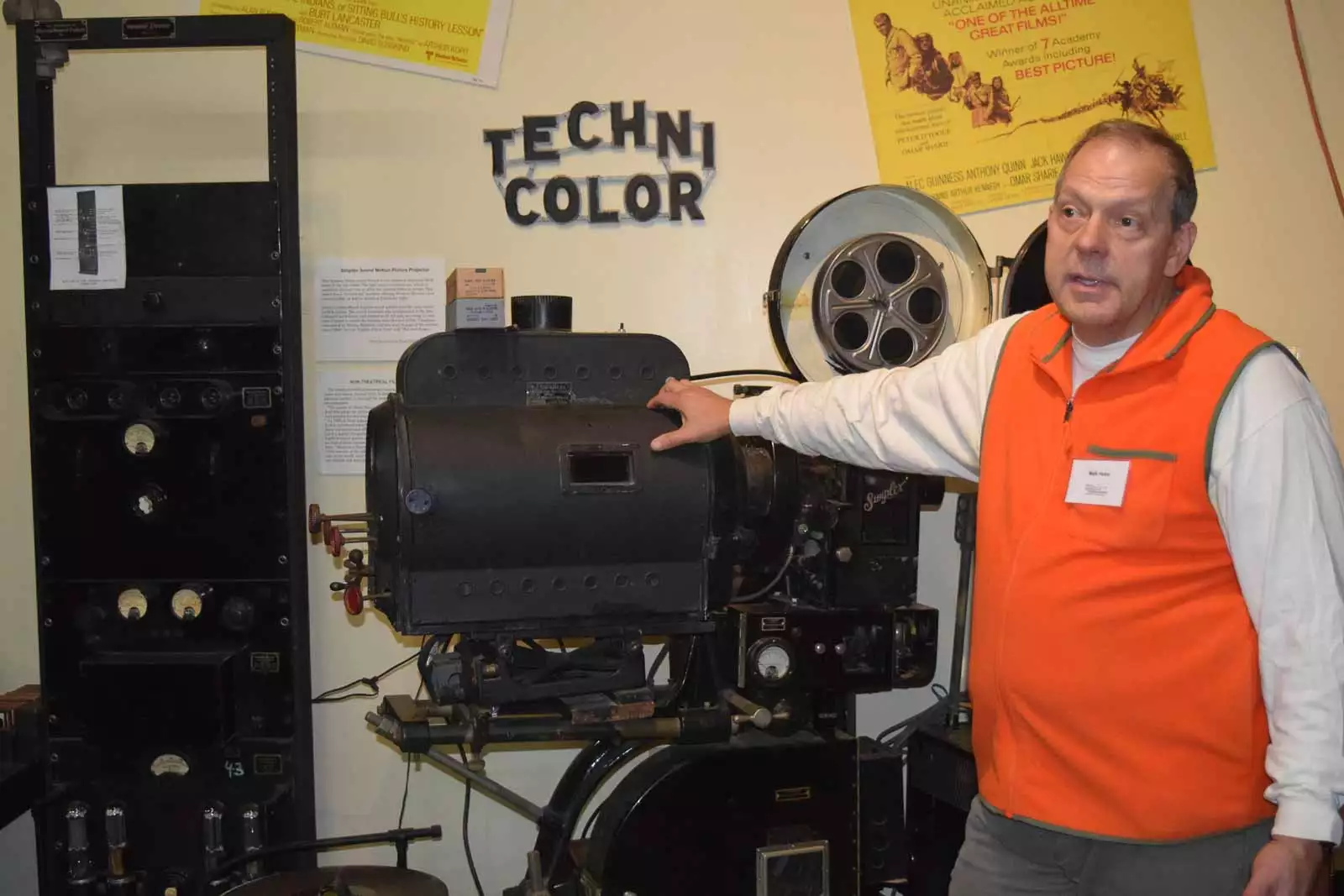 Mark, tour guide volunteer at the Vintage Radio Museum
