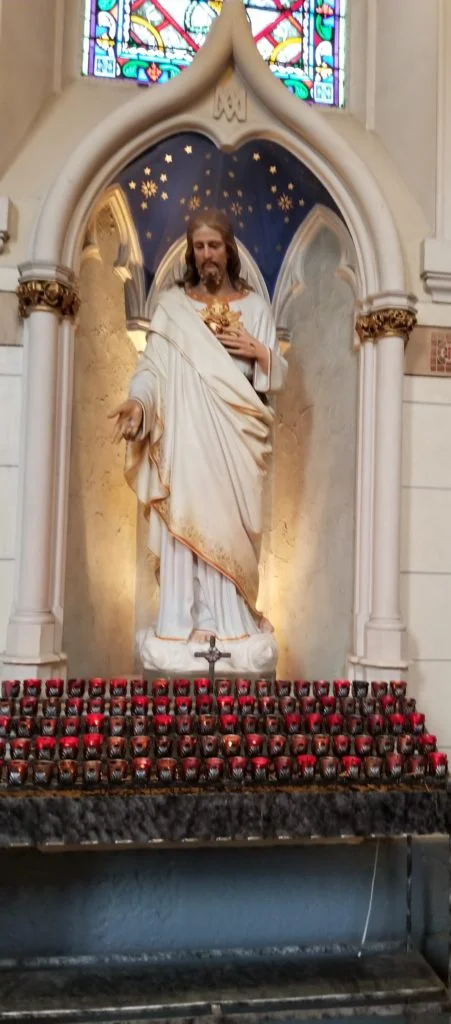 Jesus and the Sacred Heart at the Loretto Chapel